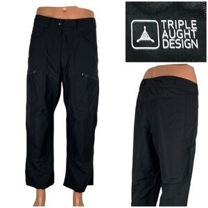 Triple Aught Design TAD Mens 34 X 27 (actual) Pants Black Made In USA Nylon